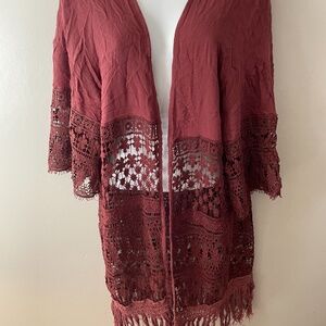 Charlotte Russe bohemian size small kimono